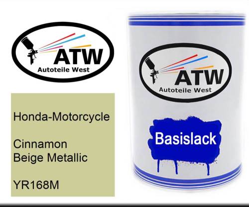 Honda-Motorcycle, Cinnamon Beige Metallic, YR168M: 500ml Lackdose, von ATW Autoteile West.